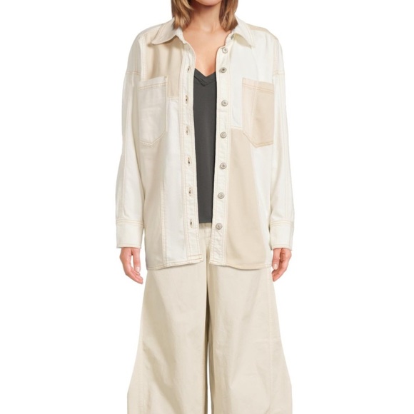 NWT Free People Ivory Mountain Roads Shirt - Picture 5 of 5